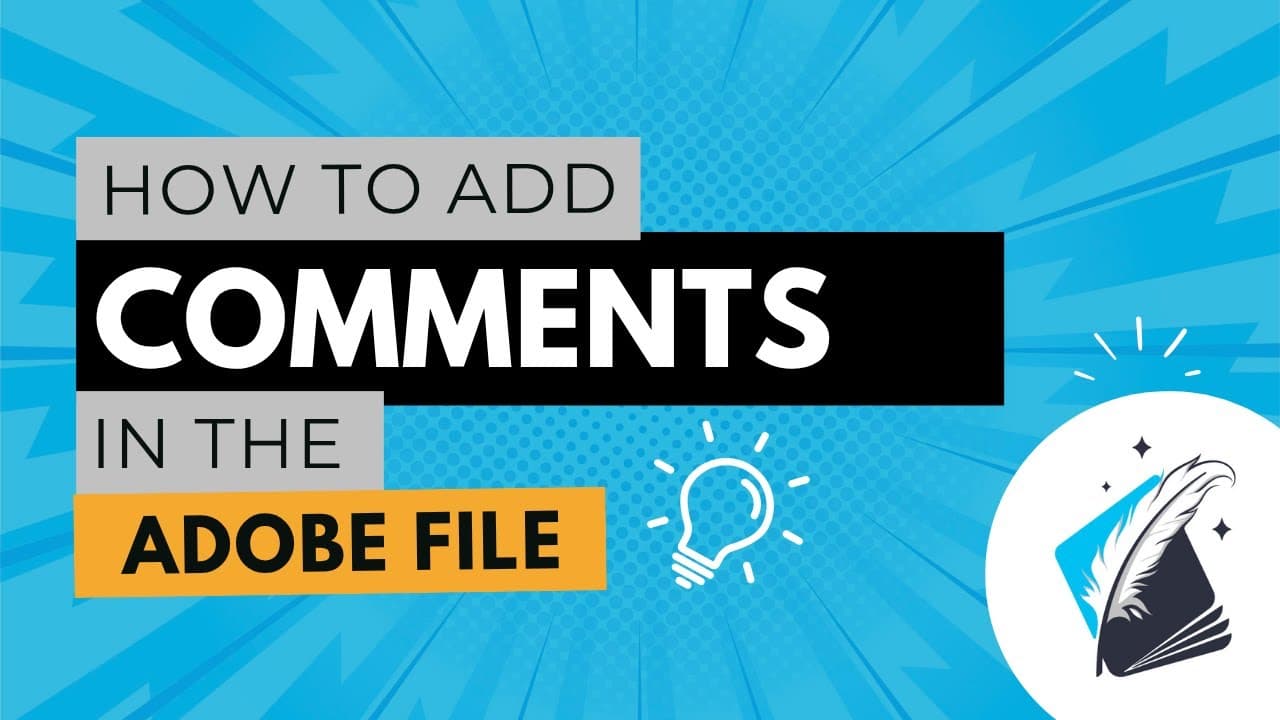 How to Add Comments in Adobe Acrobat