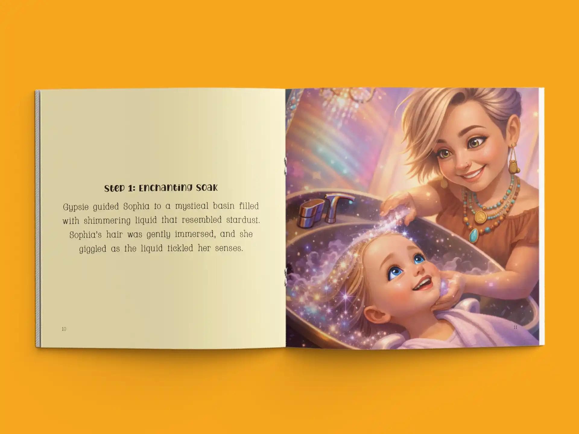 book formatting sample for Sophia and Gypsie by , showing Children's interior page layout by HMD Publishing