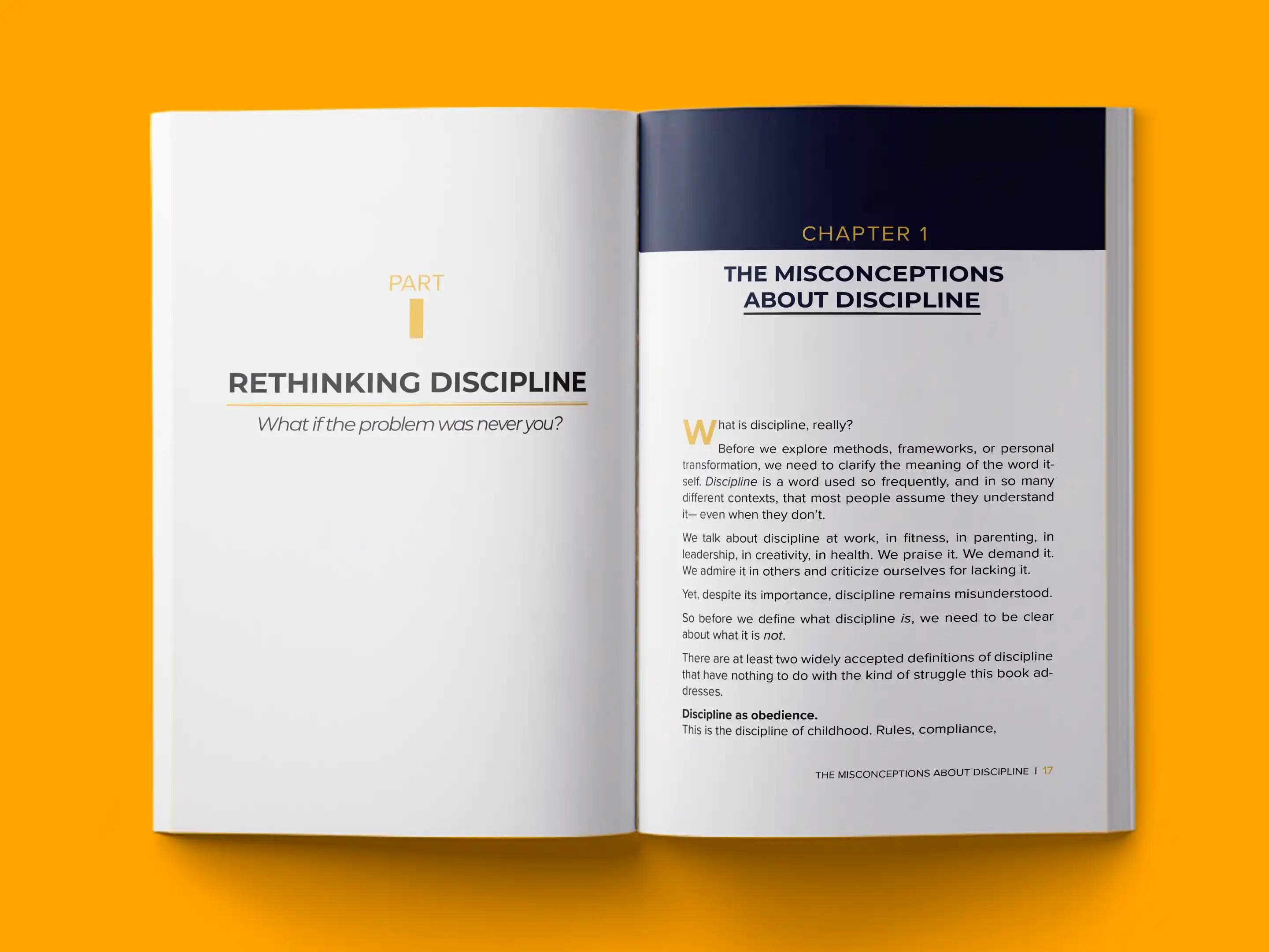 book formatting sample for The D.LOG Method by , showing Non-Fiction interior page layout by HMD Publishing