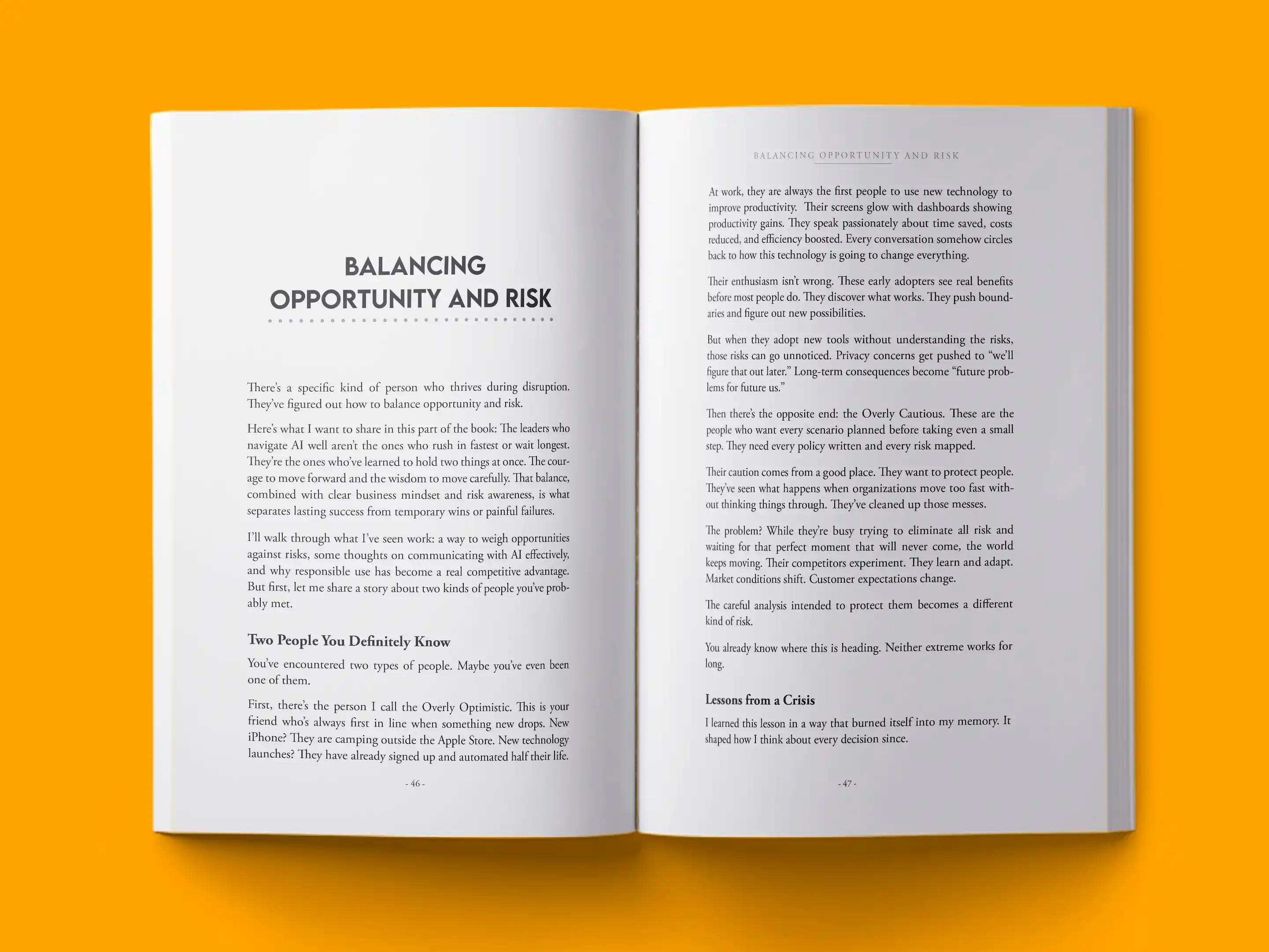 book formatting sample for Beyond the Algorithm by , showing Business interior page layout by HMD Publishing