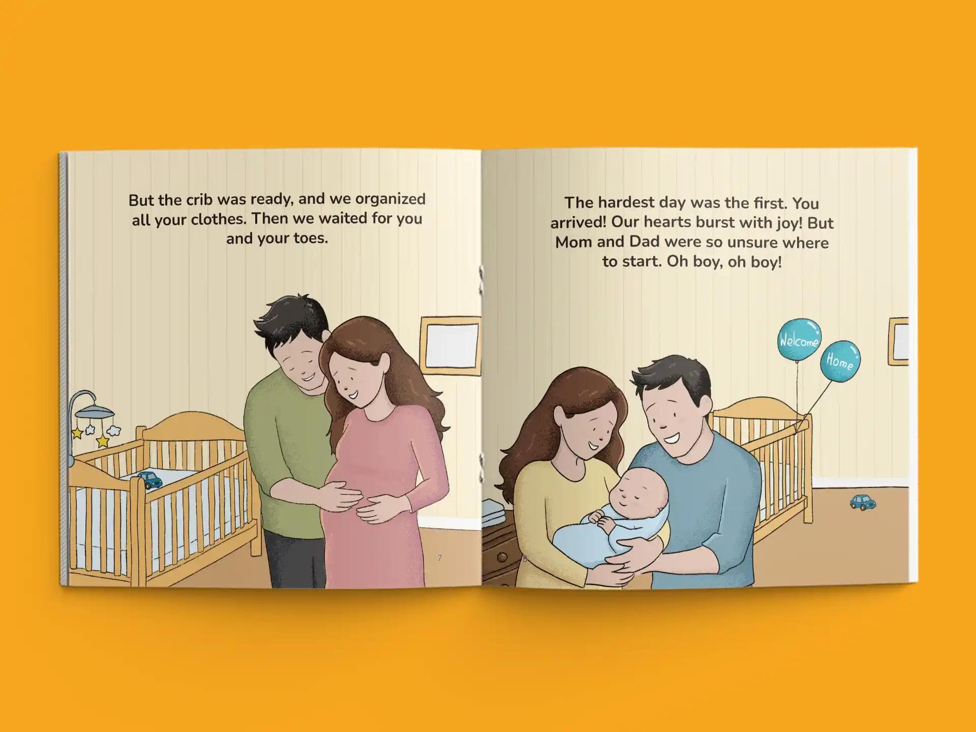 book formatting sample for The Hardest Day by , showing Children's interior page layout by HMD Publishing