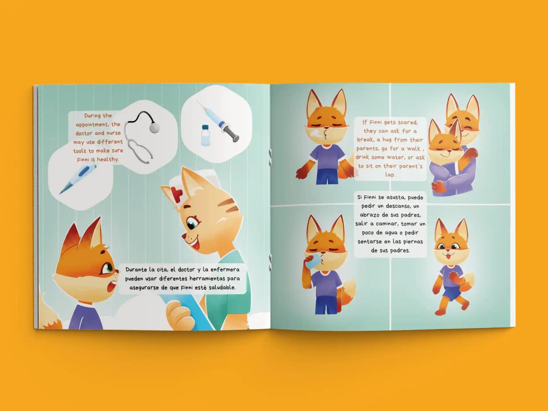 book formatting sample for Finni the Fox by , showing Children's interior page layout by HMD Publishing