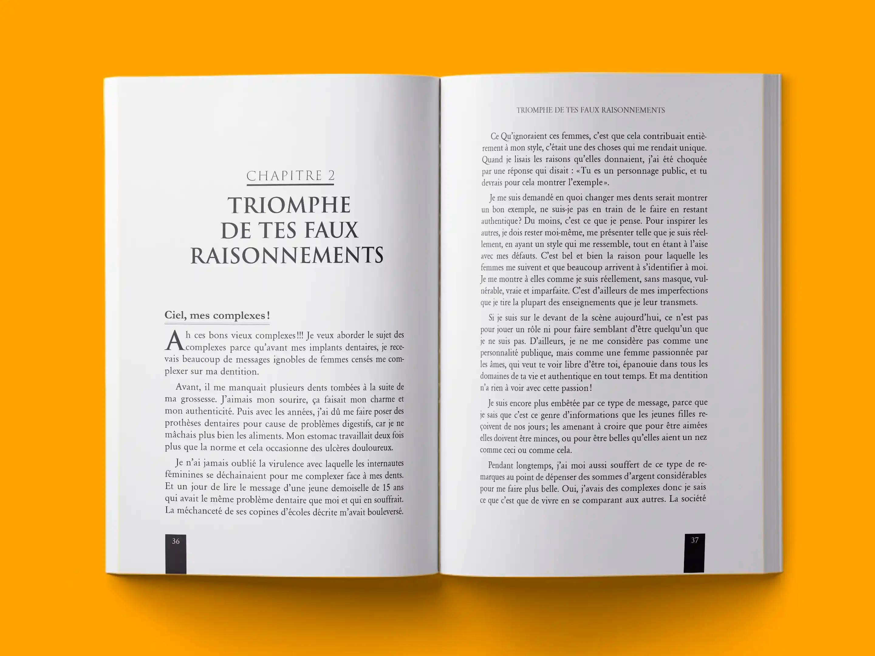 book formatting sample for LIBRE, ÉPANOUIE ET INFLUENTE by , showing Non-Fiction interior page layout by HMD Publishing