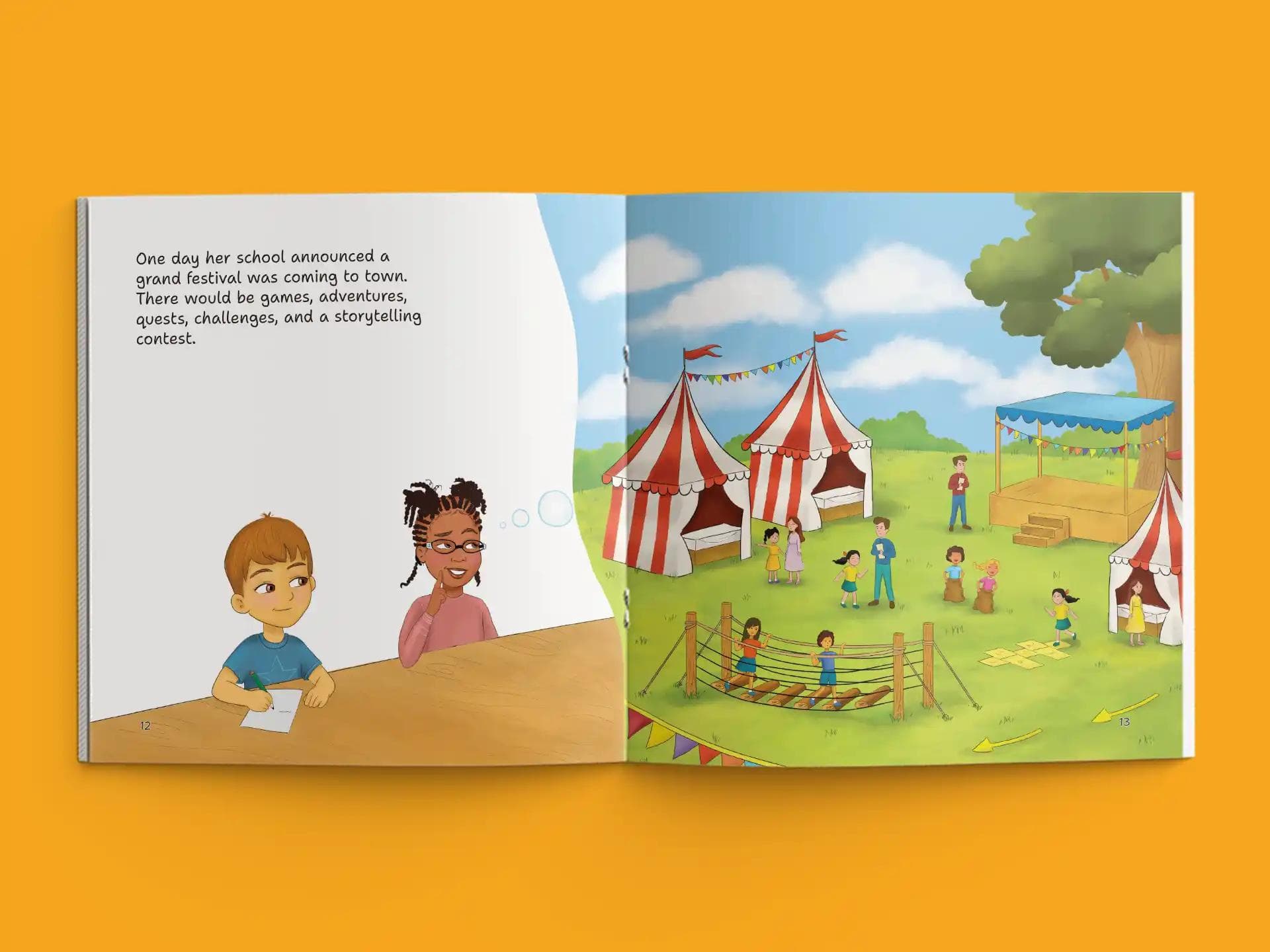 book formatting sample for KYLEIGH GRACE THE DARING DAMSEL by , showing Children's interior page layout by HMD Publishing
