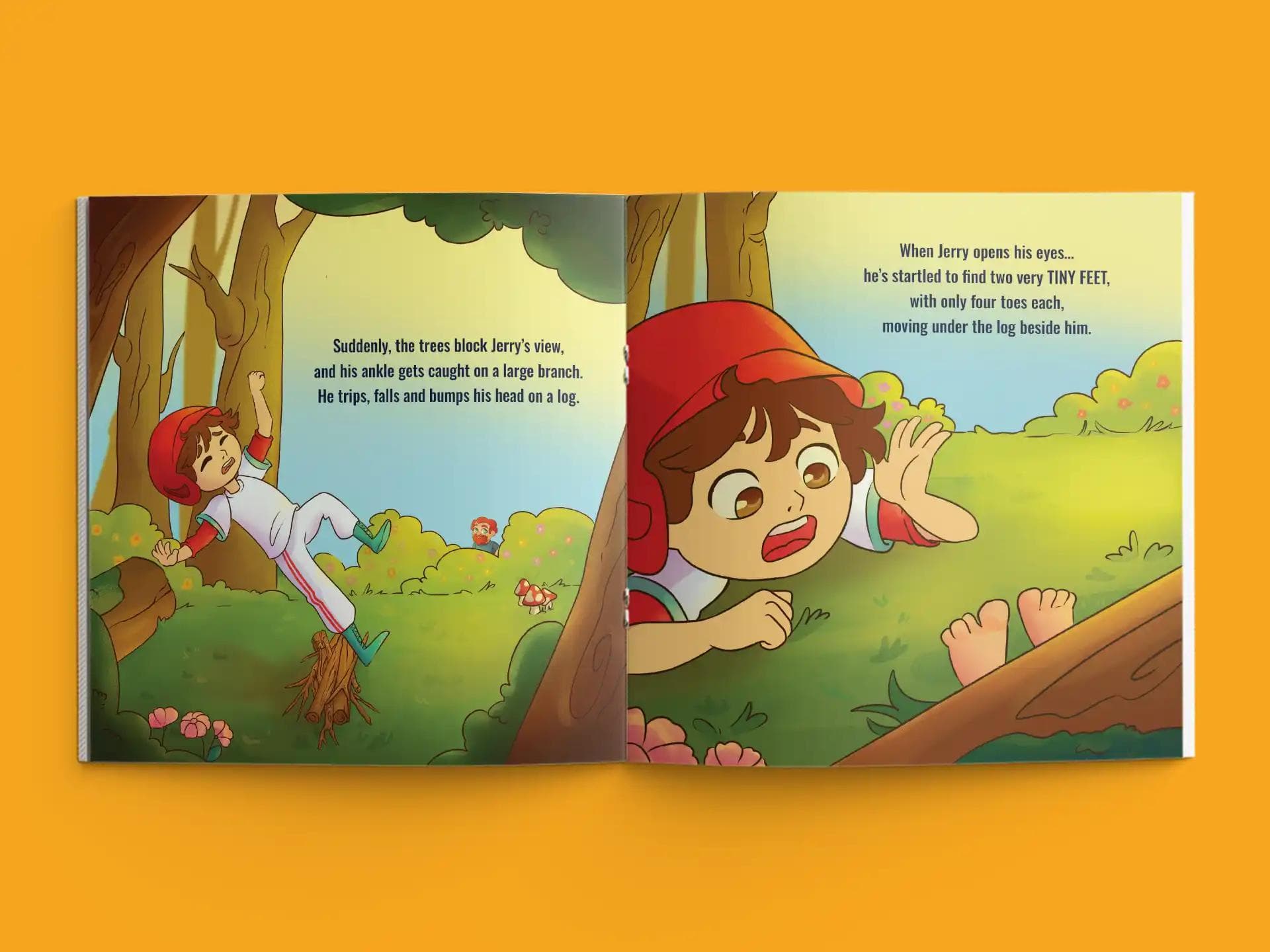 book formatting sample for Nenu The Magical Wizard by , showing Children's interior page layout by HMD Publishing