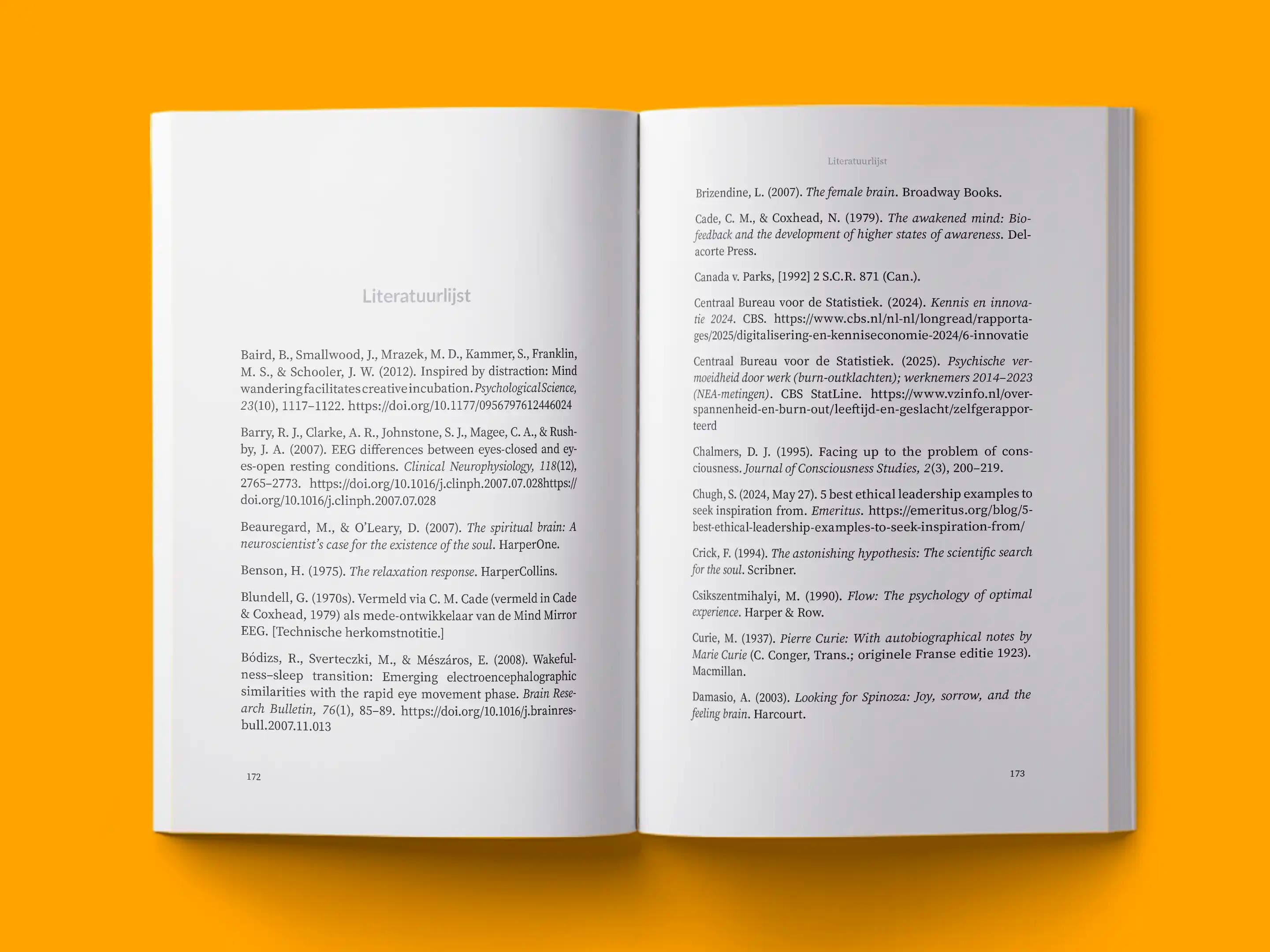 book formatting sample for MIND by , showing Non-Fiction interior page layout by HMD Publishing