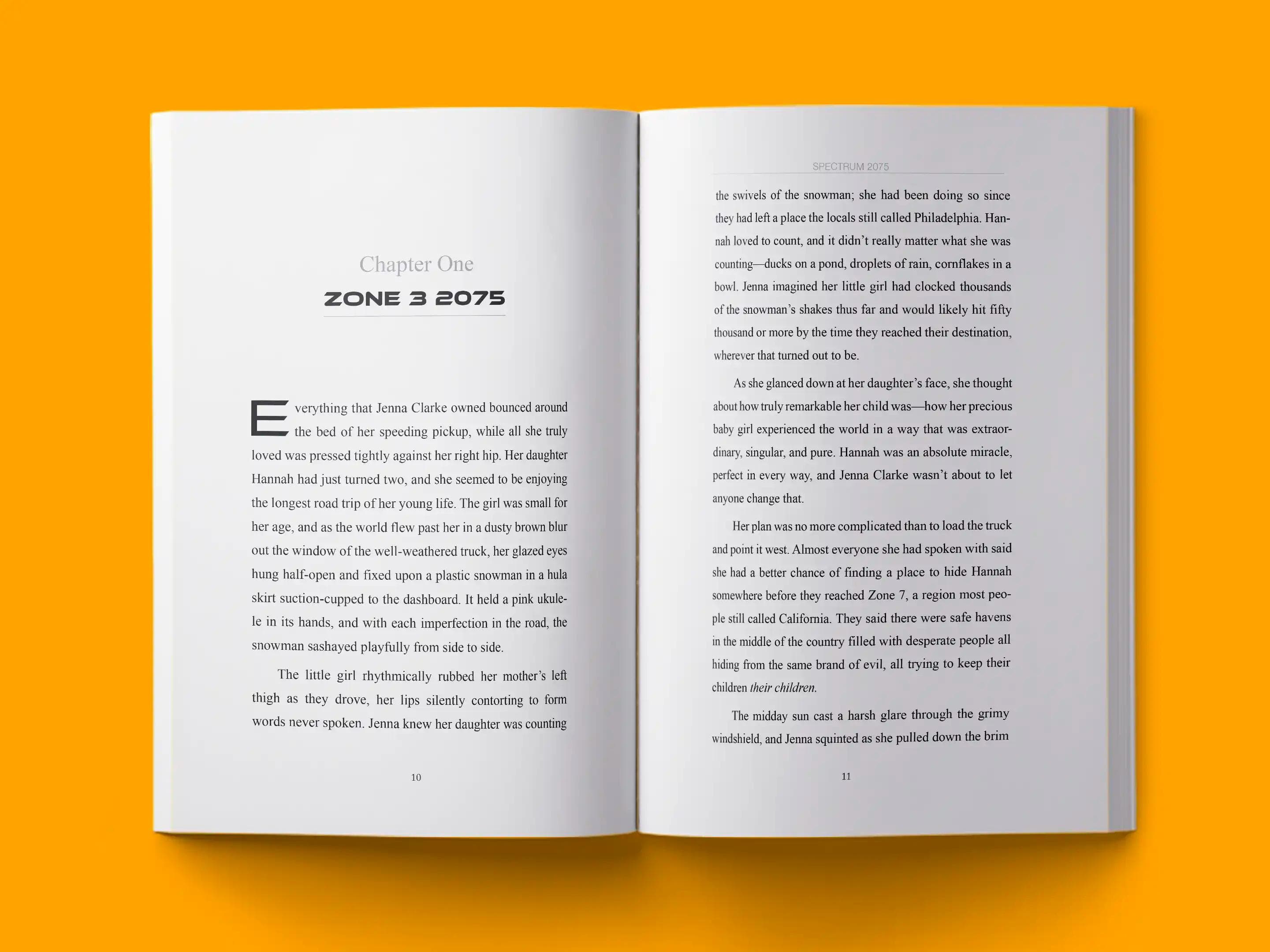 book formatting sample for Spectrum 2075 by , showing Business interior page layout by HMD Publishing