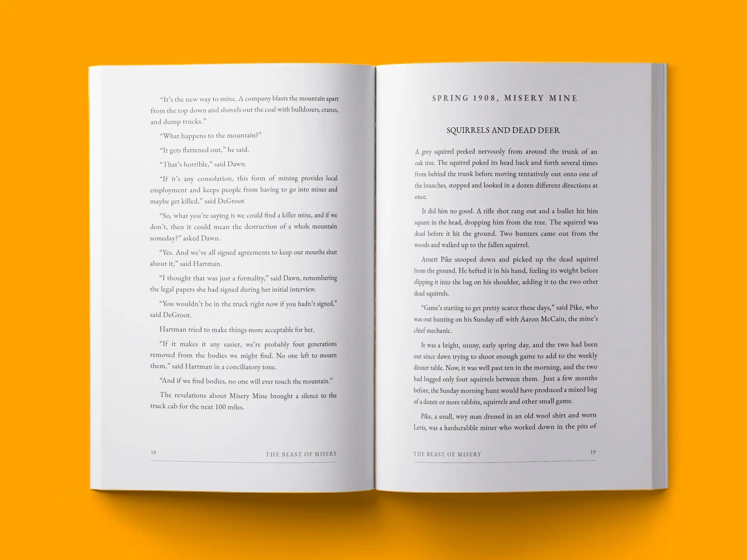 book formatting sample for TBOM by , showing Fantasy interior page layout by HMD Publishing