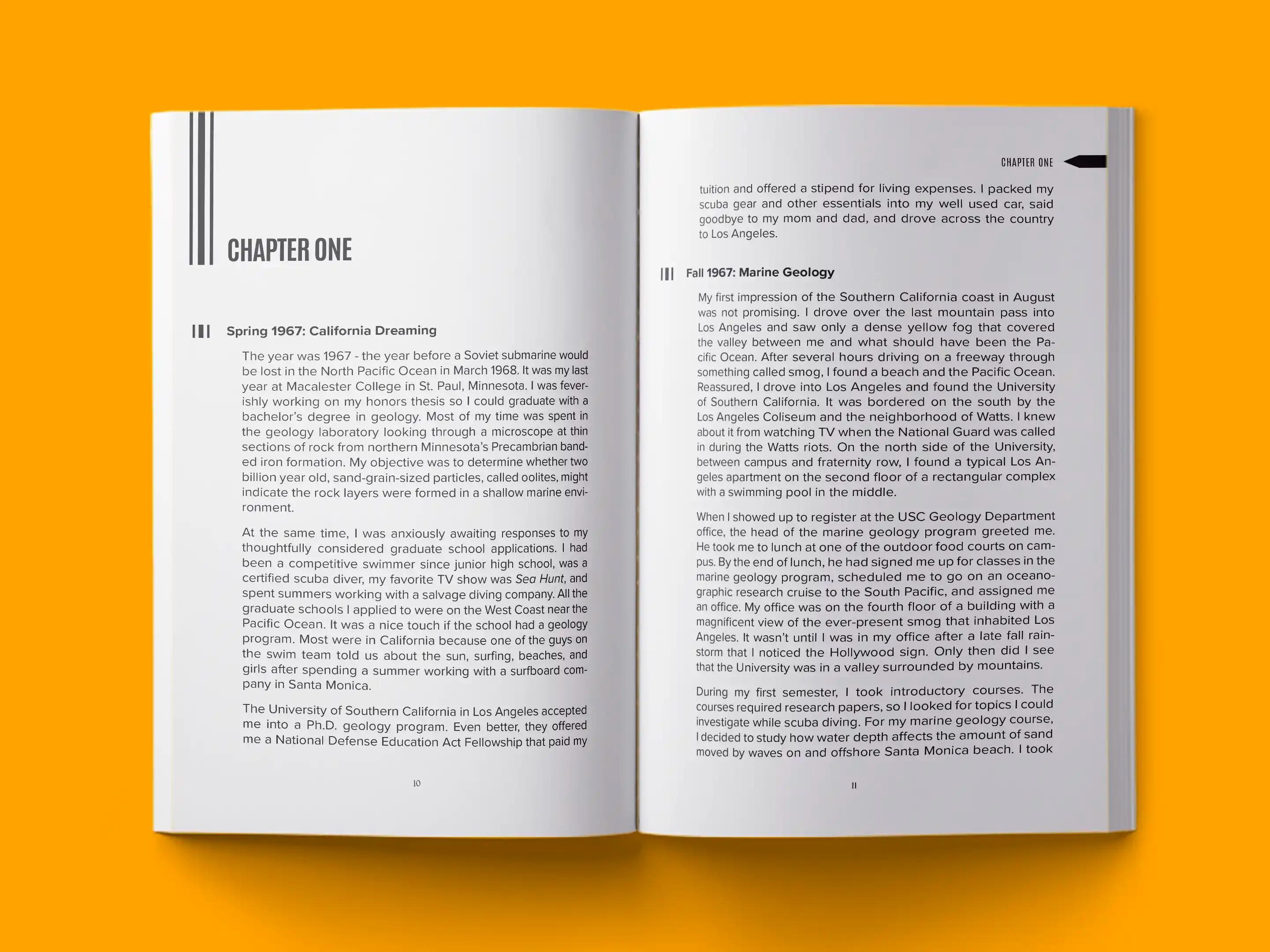 book formatting sample for Covering AZORIAN by , showing Non-Fiction interior page layout by HMD Publishing