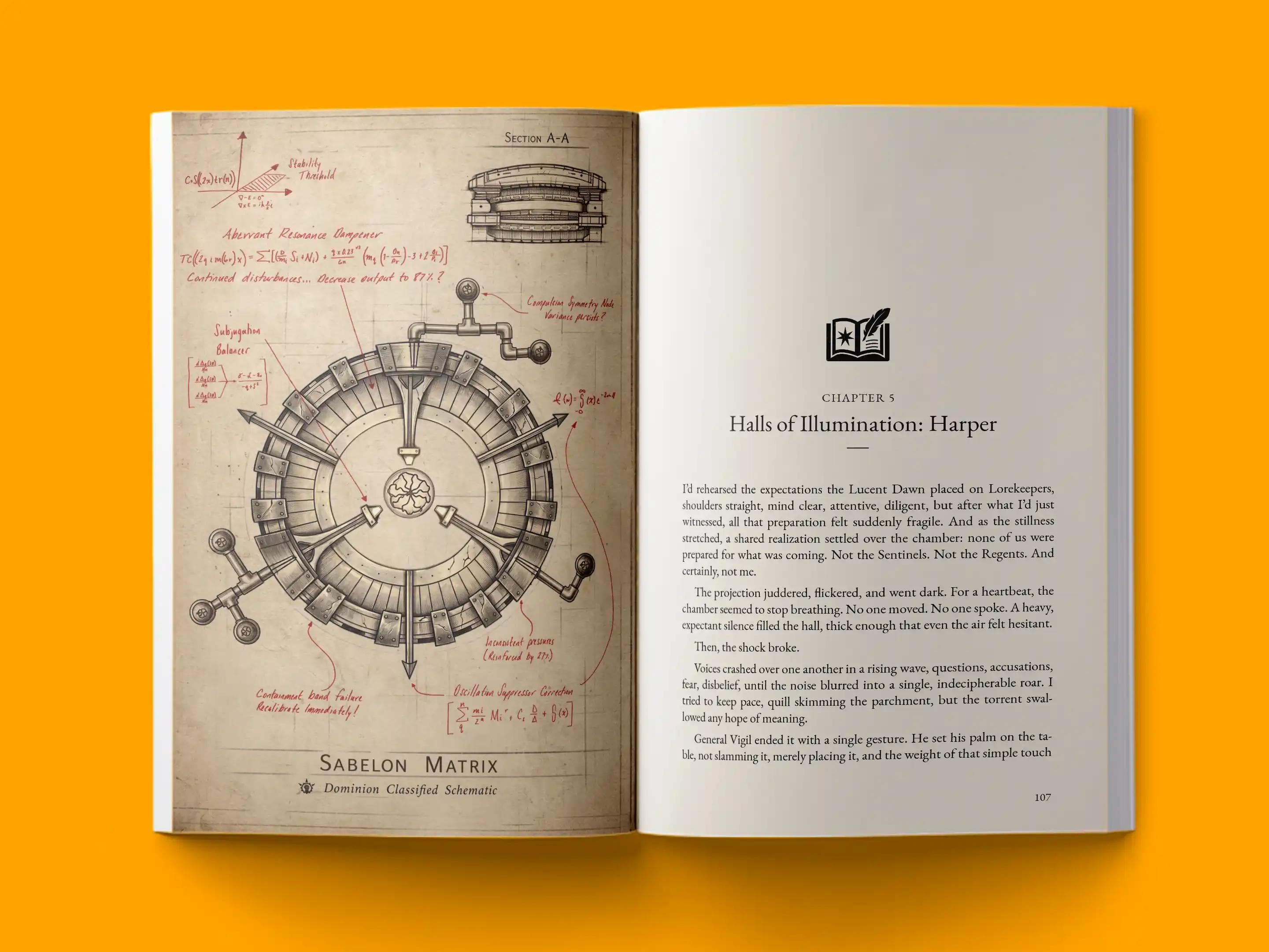 book formatting sample for END OF EQUINOX by , showing Fantasy interior page layout by HMD Publishing