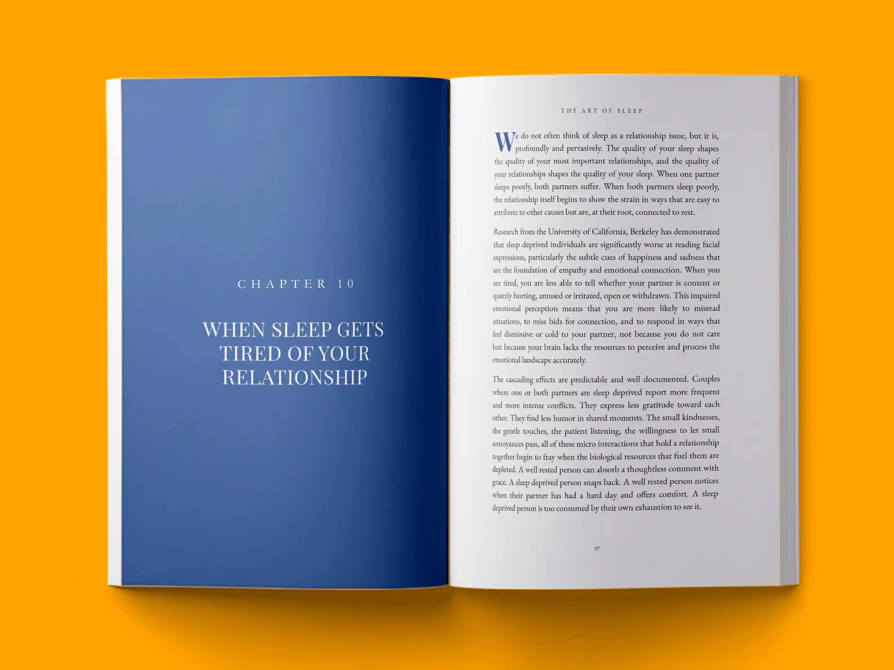 book formatting sample for Art of Sleep New by , showing Non-Fiction interior page layout by HMD Publishing