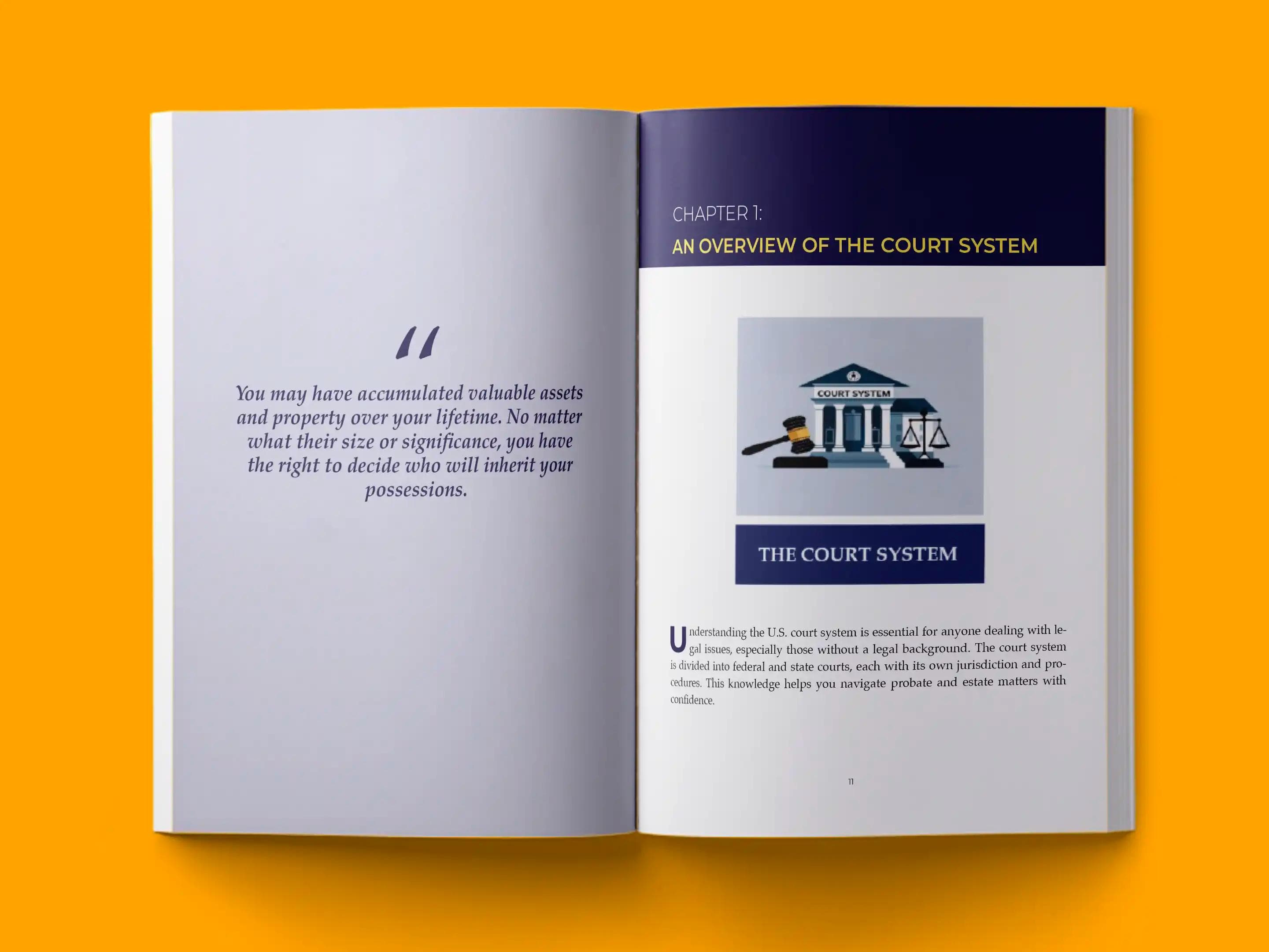 book formatting sample for You, Your Money, your property and the law by , showing Workbook interior page layout by HMD Publishing