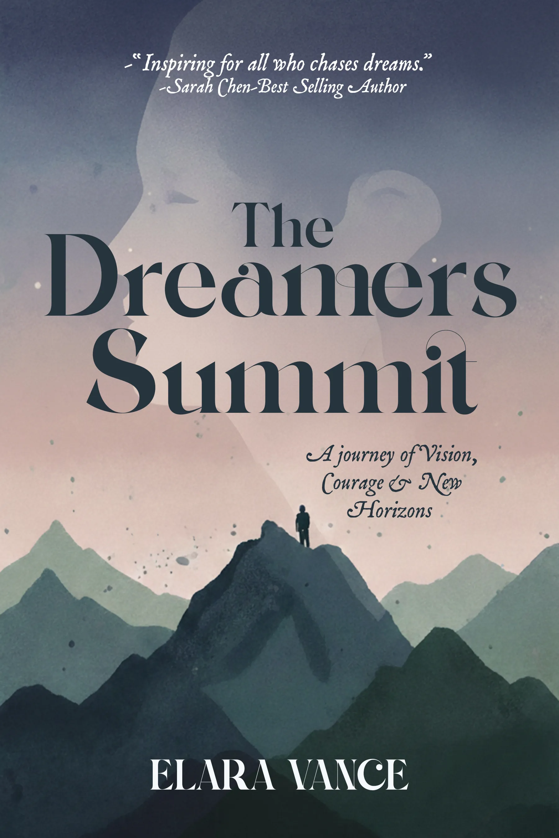 book cover design for The Dreamers Summit by ELARA VANCE, a Self-Help non-fiction portfolio project by HMD Publishing