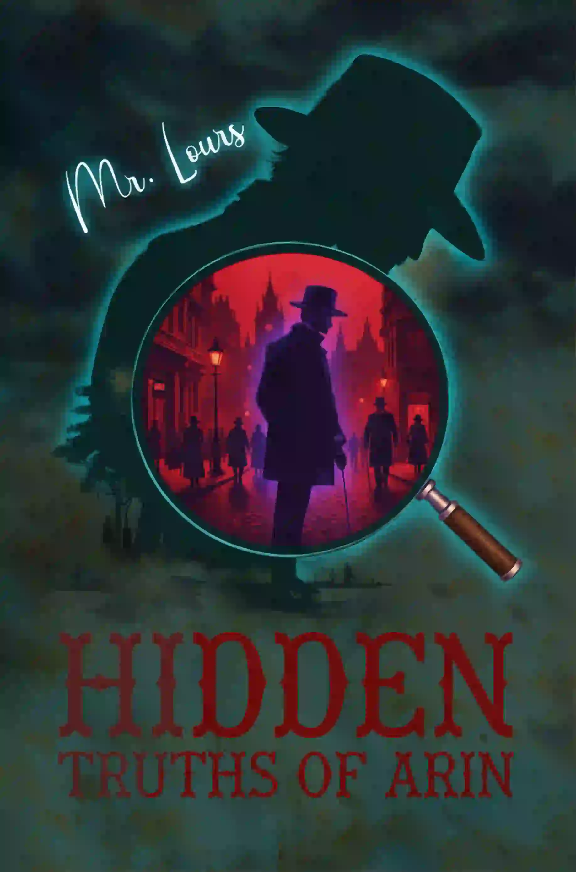book cover design for HIDDEN TRUTHS OF ARIN by Mr. Louis, a Mystery fiction portfolio project by HMD Publishing