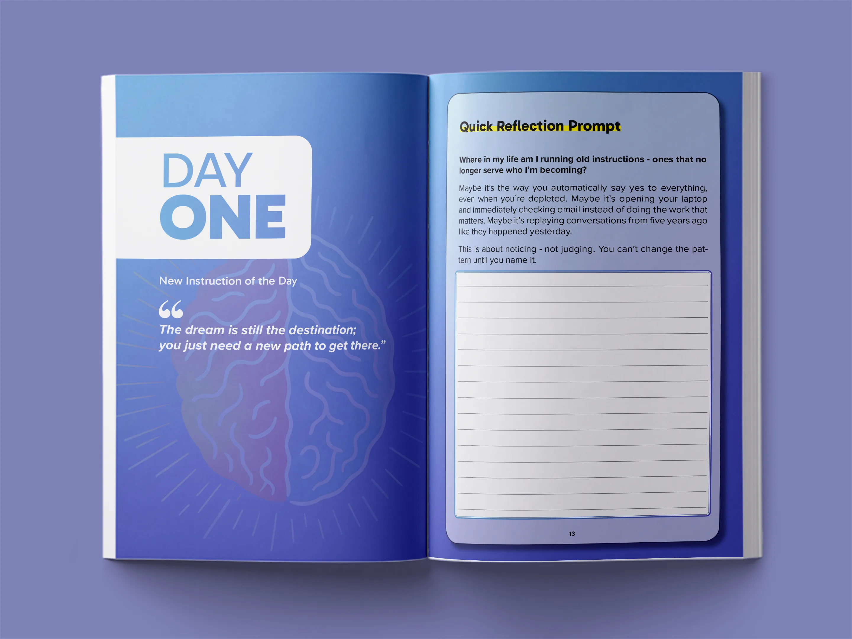 book formatting sample for Rewire Your Mind: A Daily Journey to Mental Transformation by Dr. Sarah Chen, showing Other interior page layout by HMD Publishing