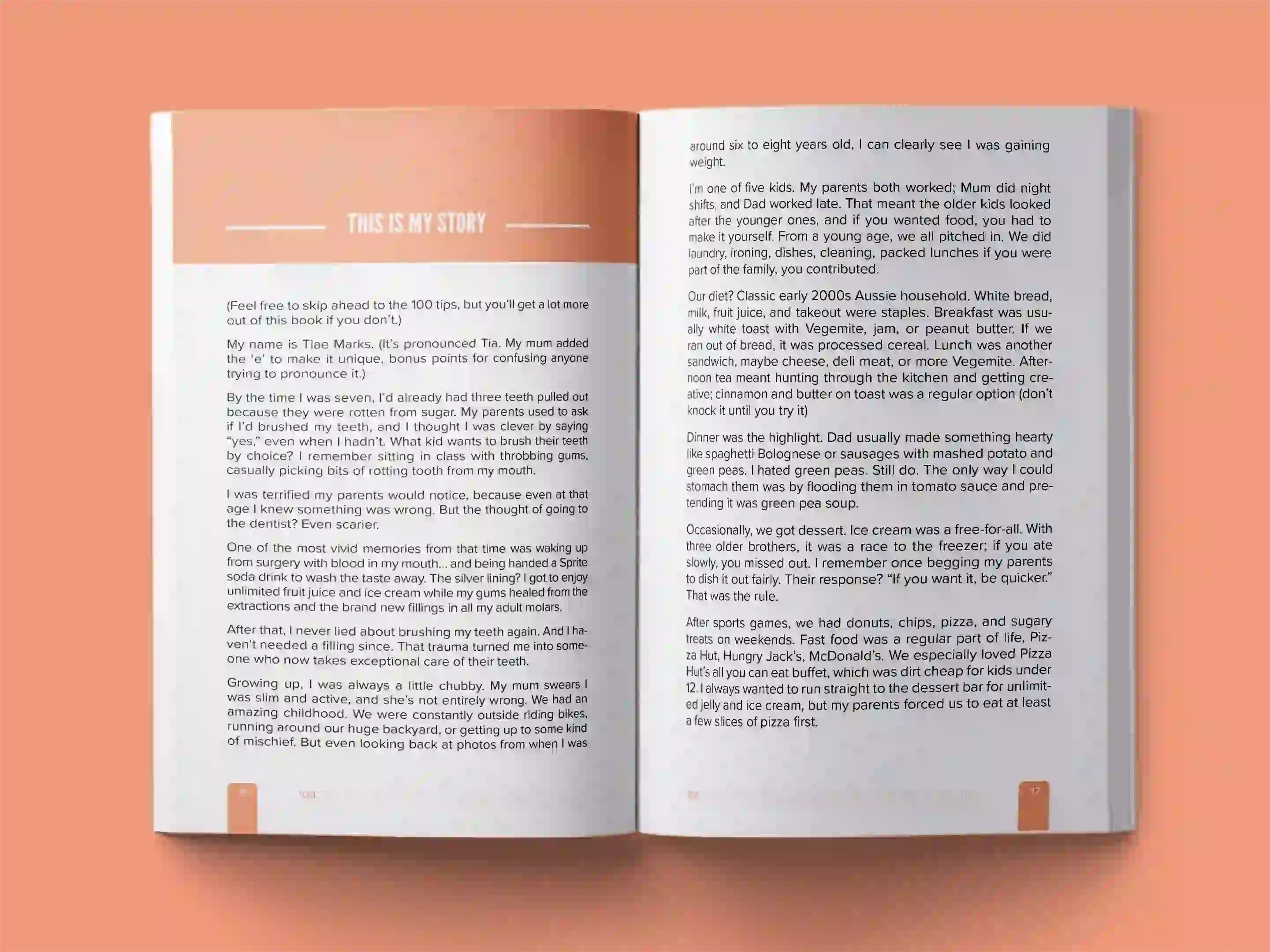 book formatting sample for From Struggle to Strength: A Journey of Self-Discovery by Tiae Marks, showing Cannot determine - cover not visible interior page layout by HMD Publishing