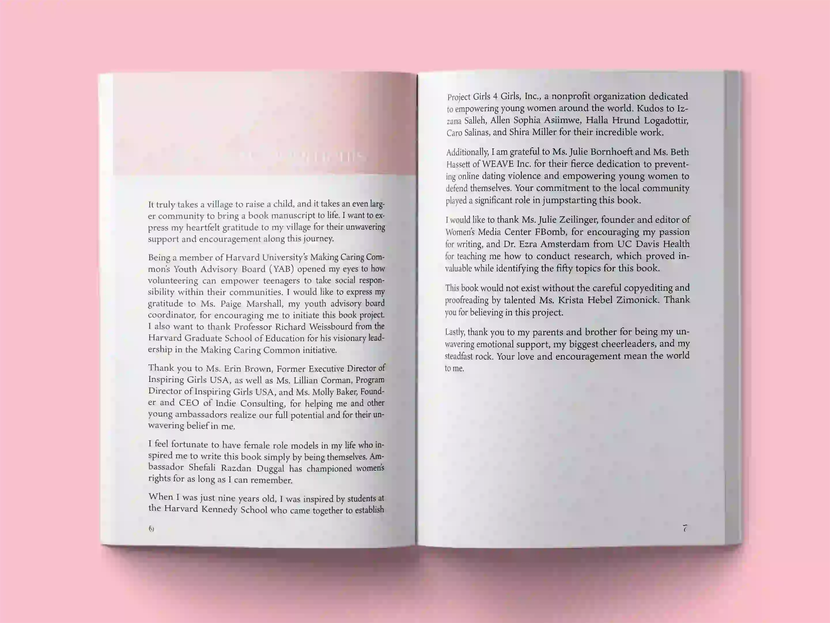 book formatting sample for The Village Within Us: How Community Shapes Tomorrow's Leaders by Sarah Mitchell, showing Other interior page layout by HMD Publishing