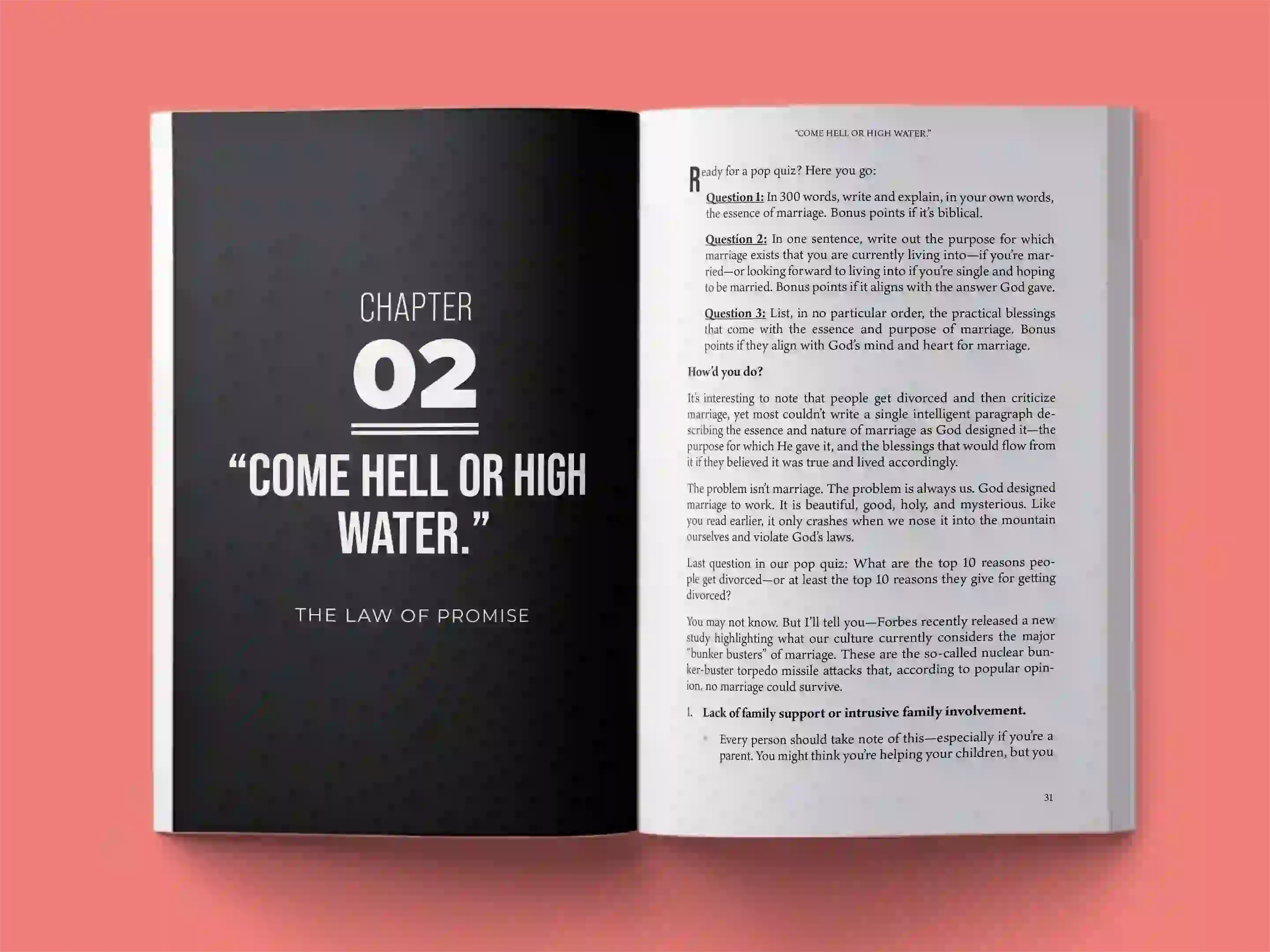 book formatting sample for The Sacred Commitment: God's Blueprint for Marriage in a Broken World by Dr. Michael Harrison, showing Religious/Spiritual interior page layout by HMD Publishing