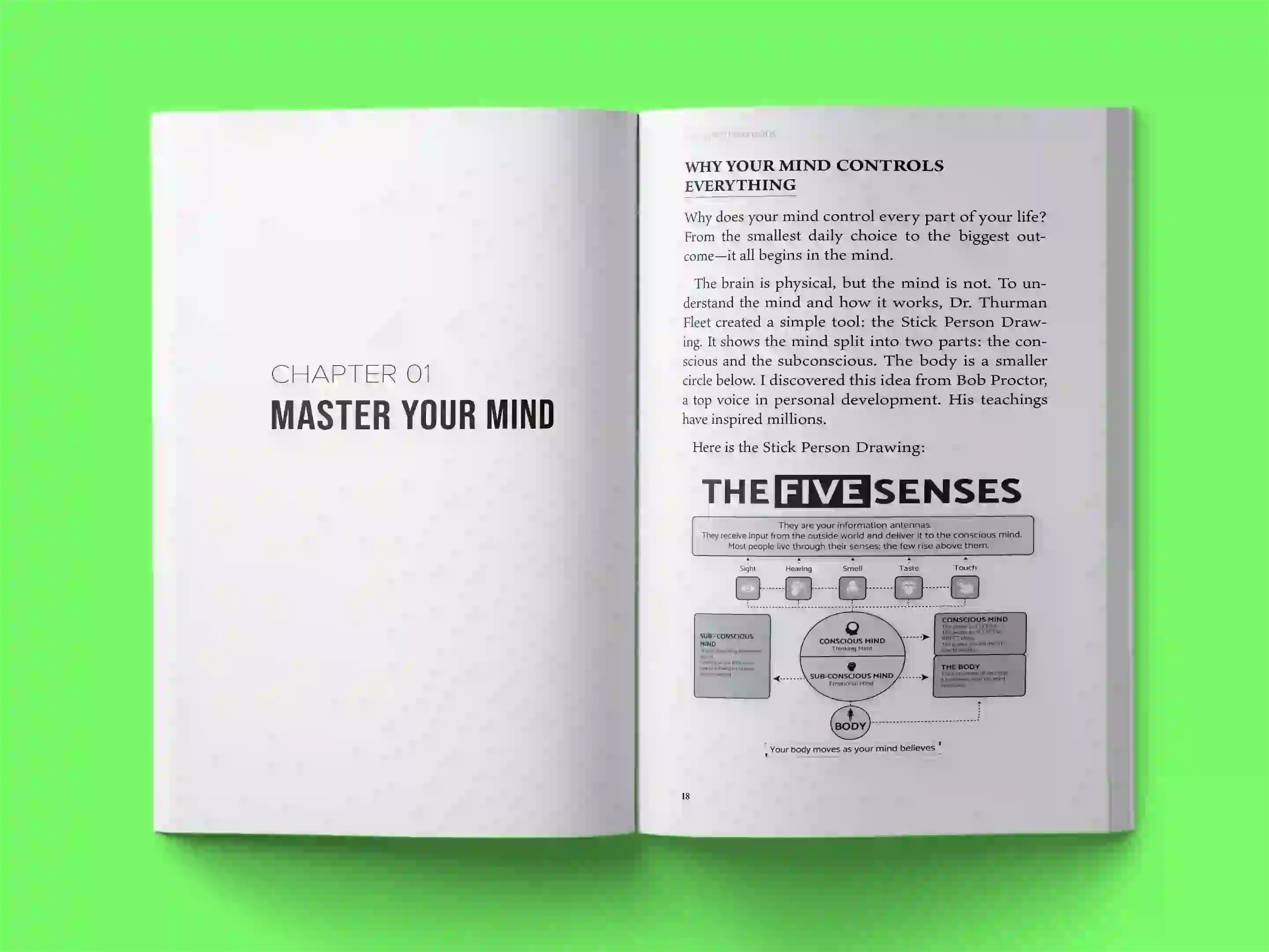 book formatting sample for The Mind Mastery Blueprint: Unlock Your Subconscious Power for Success by Dr. Michael Harrison, showing Self-Help interior page layout by HMD Publishing