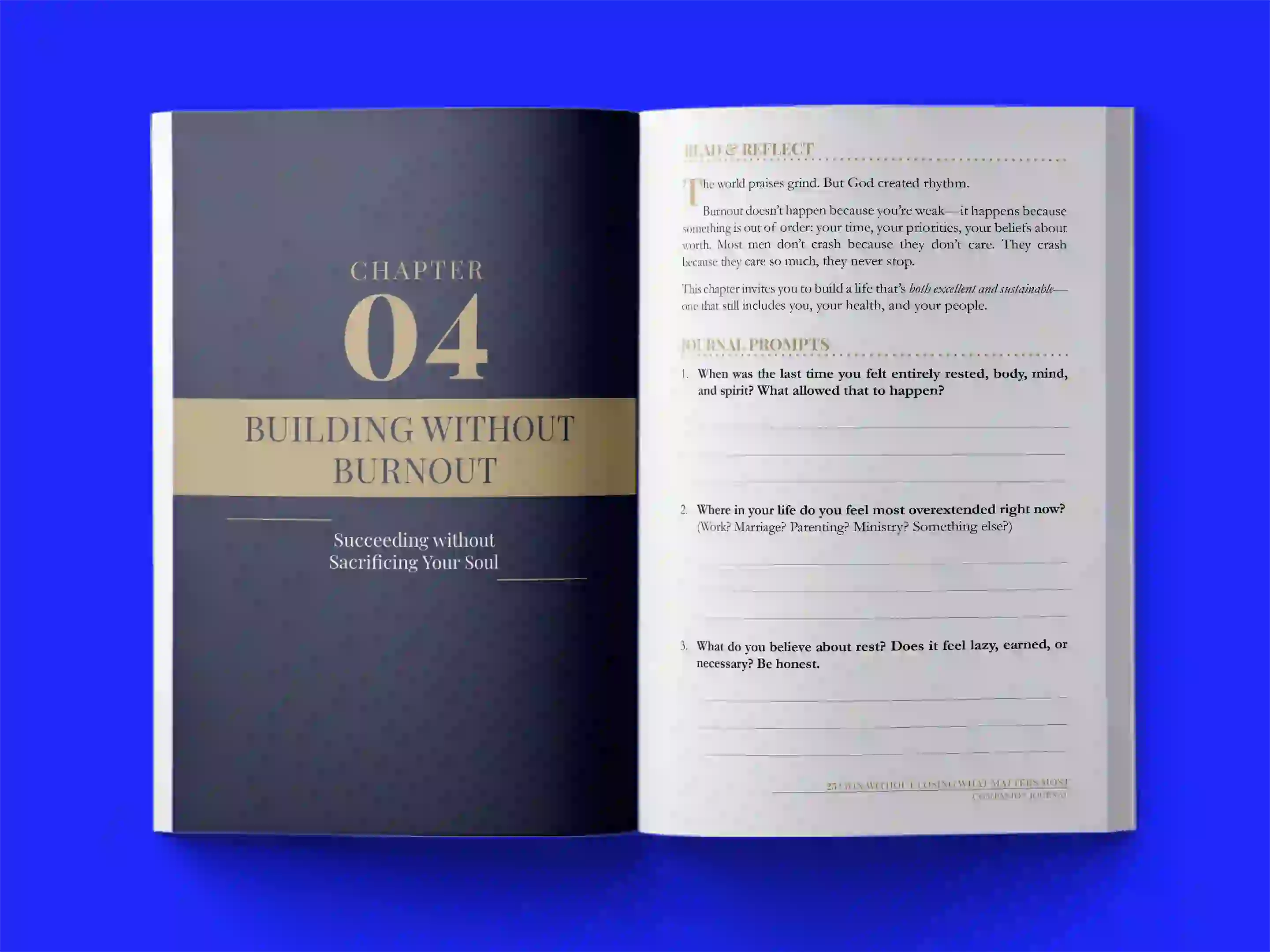 book formatting sample for Sustainable Excellence: A Blueprint for Intentional Living by Dr. Marcus Reid, showing Self-Help interior page layout by HMD Publishing